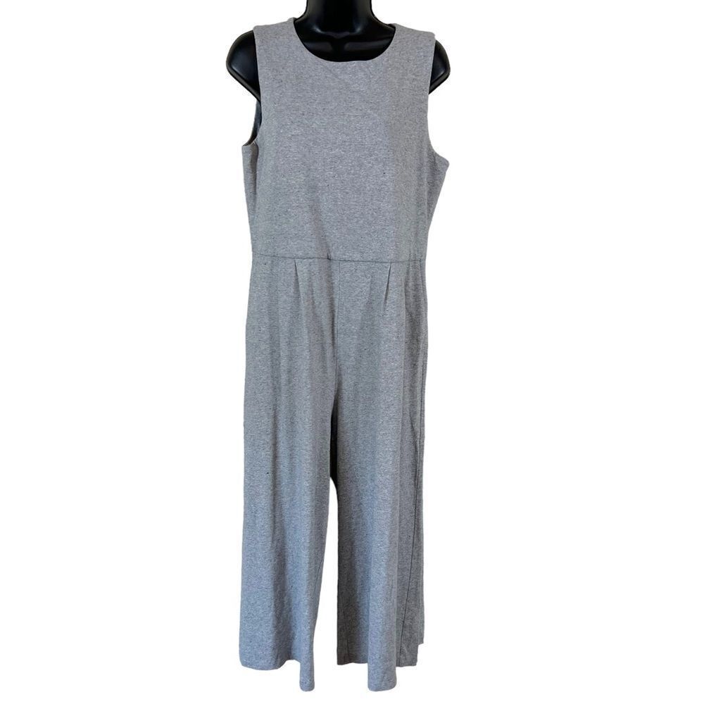 Eileen Fisher Moon Organic Cotton Cropped Jumpsuit